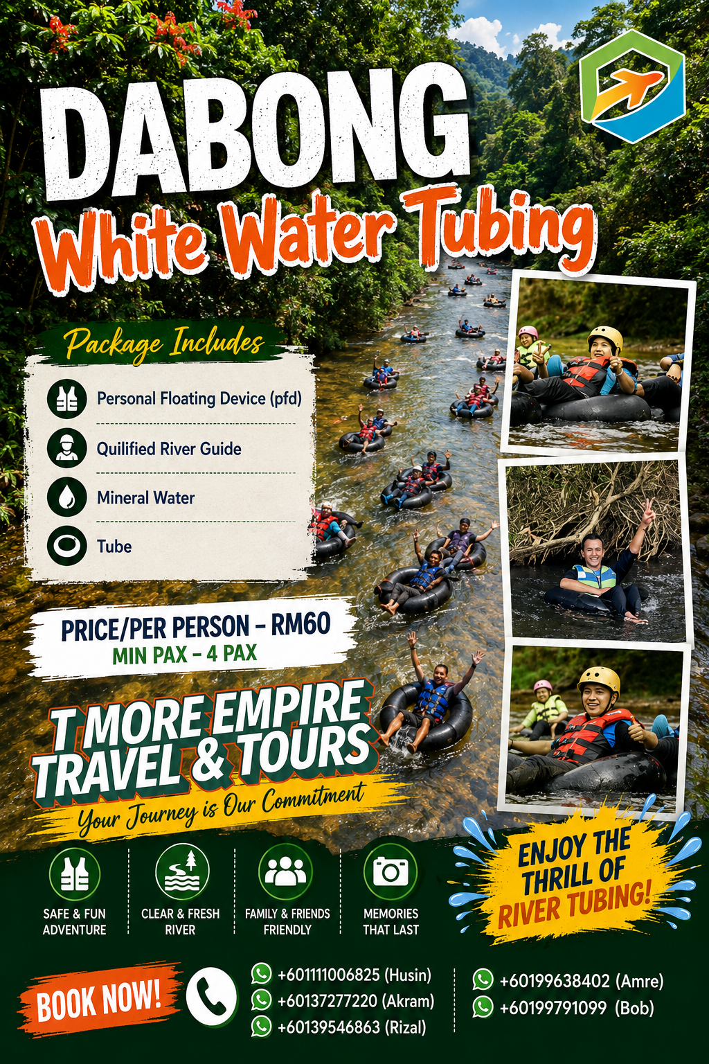 White Water Tubing Dabong